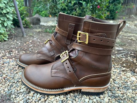 Photo by Nelot on July 15, 2026 of the Nicks Heritage TankerPro in Horween British Tan Chromexcel.