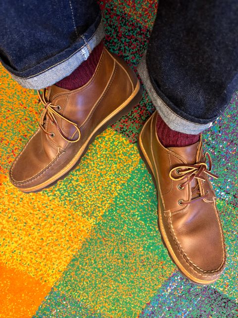 Photo by namawalla on September 2, 2025 of the Rancourt & Co. Acadia Chukka Redux in Horween Natural Chromexcel.