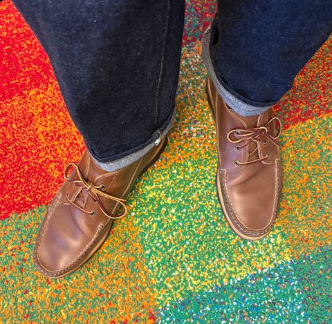 Photo by namawalla on September 2, 2025 of the Rancourt & Co. Acadia Chukka Redux in Horween Natural Chromexcel.