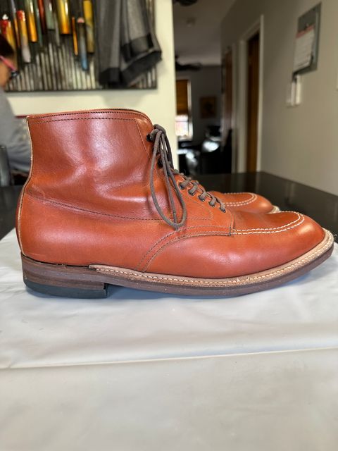Photo by Rick11 on December 4, 2024 of the Alden Alden 405 in Brown Calfskin.