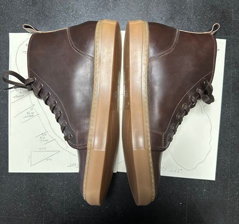 Photo by Rick11 on October 1, 2024 of the Goral Smugs in Horween Brown Chromexcel.