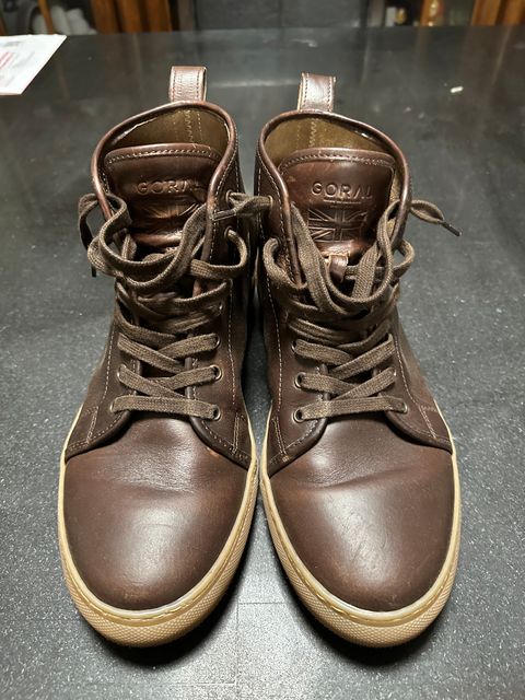 Photo by Rick11 on October 26, 2024 of the Goral Smugs in Horween Brown Chromexcel.