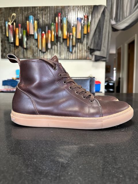 Photo by Rick11 on November 5, 2024 of the Goral Smugs in Horween Brown Chromexcel.