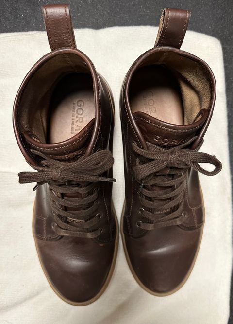 Photo by Rick11 on December 4, 2024 of the Goral Smugs in Horween Brown Chromexcel.