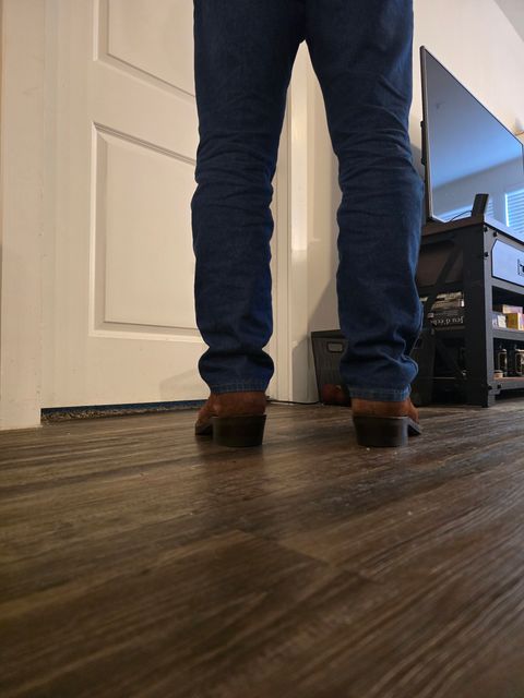 Photo by Bobwoobe on July 3, 2026 of the Frank's Boots Wilshire in Seidel Chocolate Oil Tan Roughout.