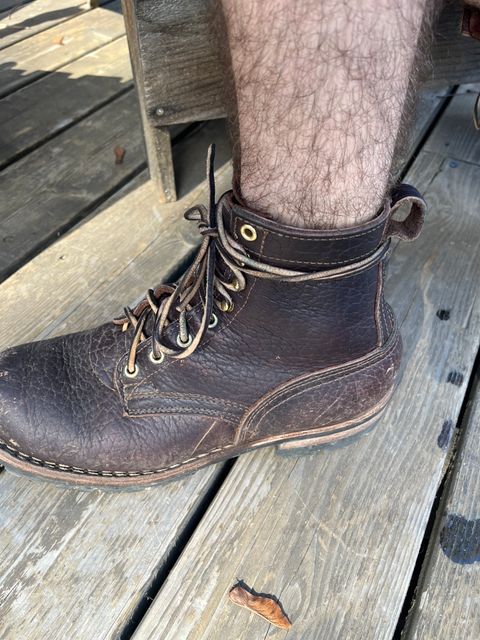 Photo by cam1234321 on March 21, 2024 of the Nicks Urban Drifter in Law Tanning Walnut Smooth Shruken Bison.