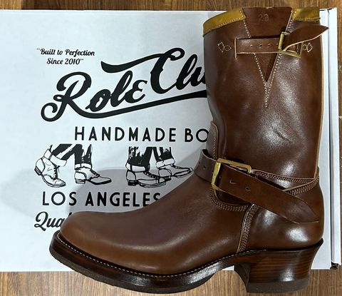 Photo by Bfd70 on April 24, 2026 of the Role Club Engineer Boots in Brown Italian Horsehide.