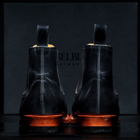 Photo by TToma on April 5, 2026 of the Briselblack The Seventh Chelsea Boot in Shinki Black Shell Cordovan.