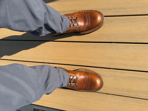 Photo by AJCIV on May 27, 2026 of the White's 350 Cruiser in Horween British Tan Chromexcel.