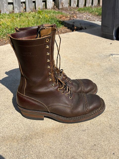 Photo by Wabash_King on February 5, 2025 of the White's Farmer/Rancher in Horween Cinnamon Waxed Flesh.