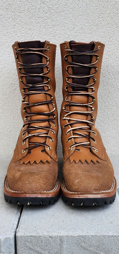 Photo by Rudey on November 2, 2024 of the Nicks DomePro in Seidel 1964 Tan Roughout & Seidel 1964 Tan.