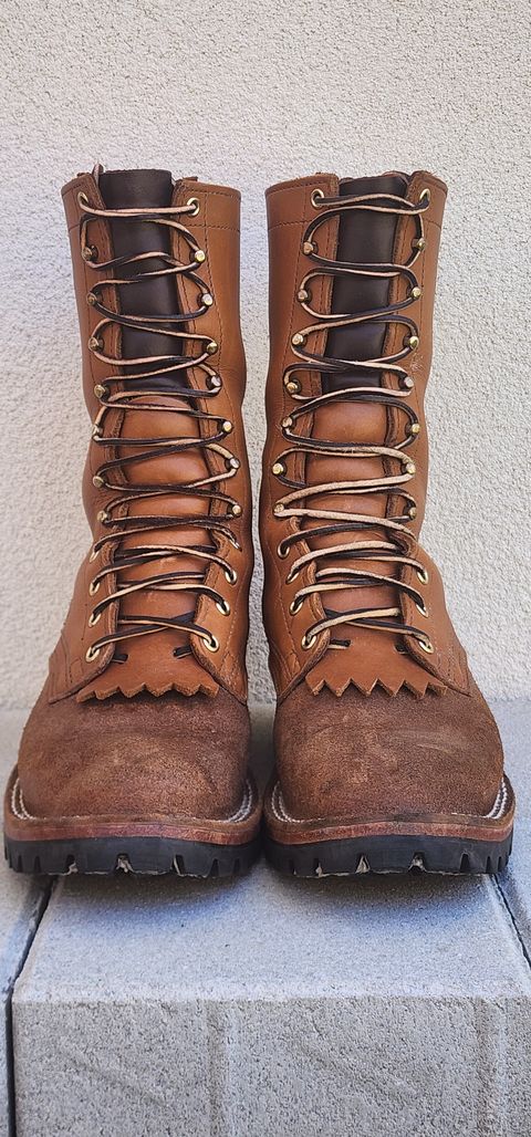Photo by Rudey on January 6, 2025 of the Nicks DomePro in Seidel 1964 Tan Roughout & Seidel 1964 Tan.