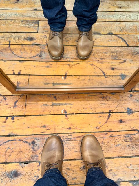 Photo by Michael on March 13, 2026 of the Oak Street Bootmakers Field Boot in Horween Natural Chromexcel.