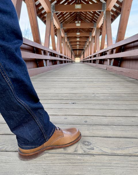 Photo by Michael on March 13, 2026 of the Oak Street Bootmakers Field Boot in Horween Natural Chromexcel.