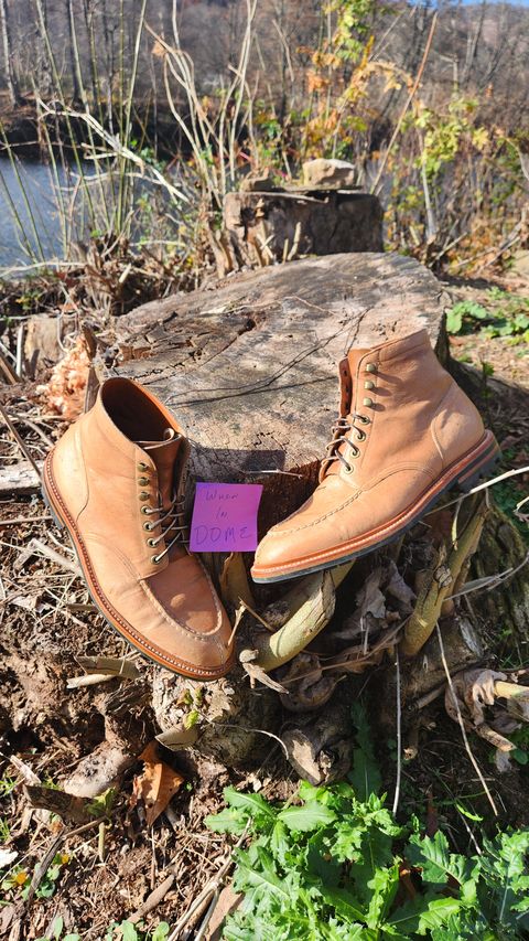 Photo by dizzle_6 on November 5, 2024 of the Grant Stone Ottawa Boot in Incas Natural Kangaroo.