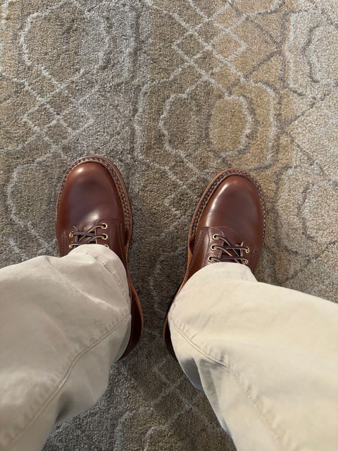 Photo by huntx4 on January 23, 2026 of the White's Bounty Hunter in Horween British Tan Chromexcel.