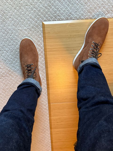 Photo by moznme on October 24, 2024 of the Viberg Scout Boot in Seidel Brown Oil Tan Roughout.