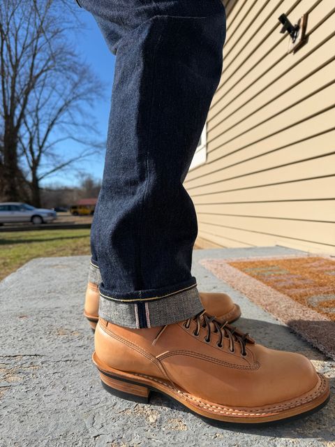 Photo by Foamkiller on January 12, 2026 of the White's 350 Cutter in Maryam Natural Horsebutt.