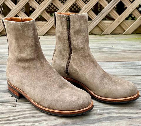 Photo by theoldsole on March 4, 2026 of the Viberg Herald in C.F. Stead Light Visone Kudu Roughout.