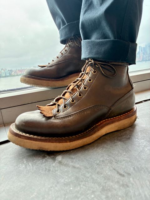 Photo by Vic on July 6, 2026 of the White's C350ltt-cs in Horween Greener Pastures Dublin.