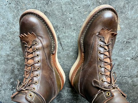 Photo by Vic on July 7, 2026 of the White's C350ltt-cs in Horween Greener Pastures Dublin.