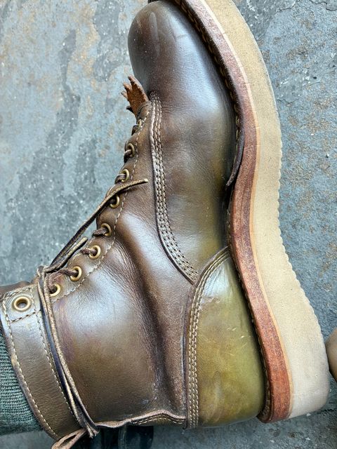 Photo by Vic on July 8, 2026 of the White's C350ltt-cs in Horween Greener Pastures Dublin.