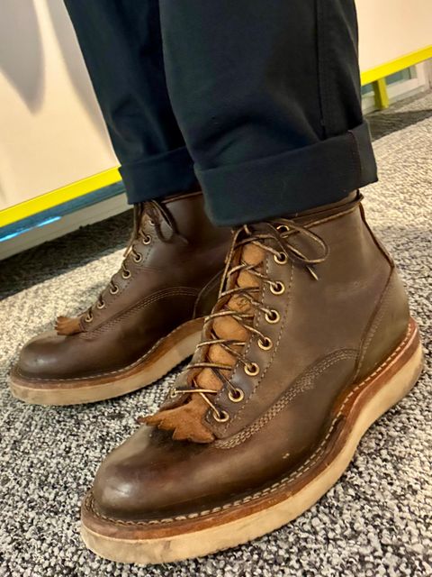 Photo by Vic on July 11, 2026 of the White's C350ltt-cs in Horween Greener Pastures Dublin.