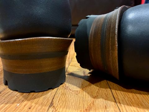 Photo by Vic on July 25, 2026 of the White's Buckin Special Logger in Seidel Black Oil Tan.