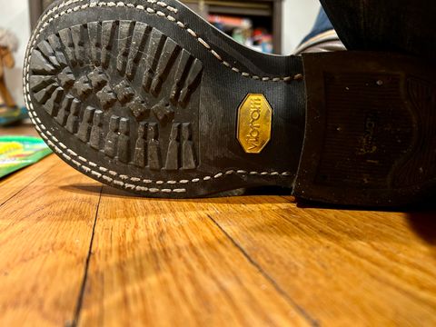 Photo by Vic on February 10, 2026 of the White's Nomad Engineer Boots in Horween Cinnamon Waxed Flesh.