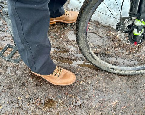 Photo by Vic on February 15, 2026 of the Blkbrd Shoemaker Bulwark Trek Boot in Horween Natural Chromepak.