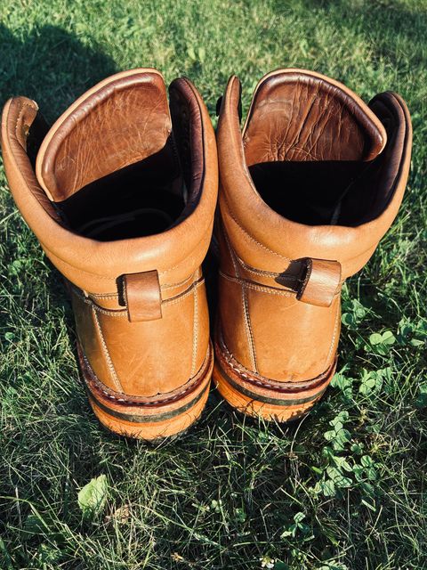 Photo by Vic on July 17, 2026 of the Blkbrd Shoemaker Bulwark Trek Boot in Horween Natural Chromepak.