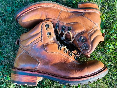 Photo by Vic on July 17, 2026 of the Blkbrd Shoemaker Bulwark Trek Boot in Horween Natural Chromepak.