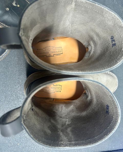 Photo by Vic on June 9, 2026 of the Nicks Doc Wellington in 1964 Ash Grey (7-8oz).