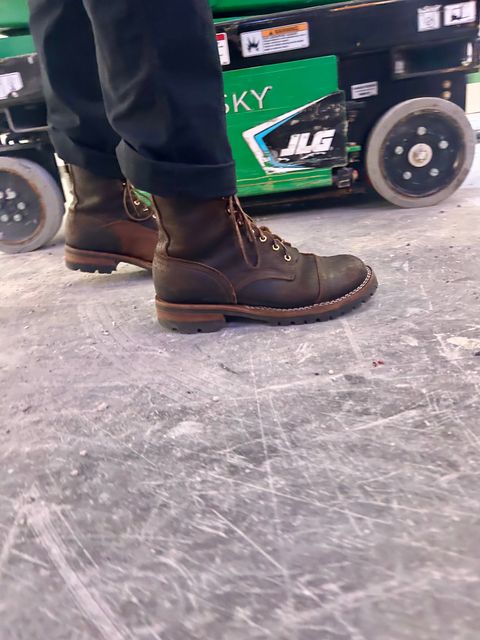 Photo by Vic on April 29, 2026 of the Nicks X Rose Anvil ND1 in Horween Black Waxed Flesh.