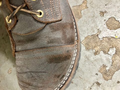 Photo by Vic on May 20, 2026 of the Nicks X Rose Anvil ND1 in Horween Black Waxed Flesh.