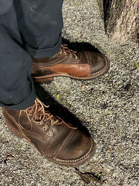 Photo by Vic on July 9, 2026 of the Nicks X Rose Anvil ND1 in Horween Black Waxed Flesh.