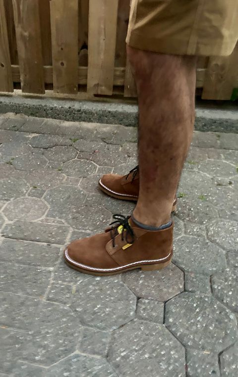 Photo by Vic on June 4, 2026 of the Jim Green Vellie in Kahki Ruffout.