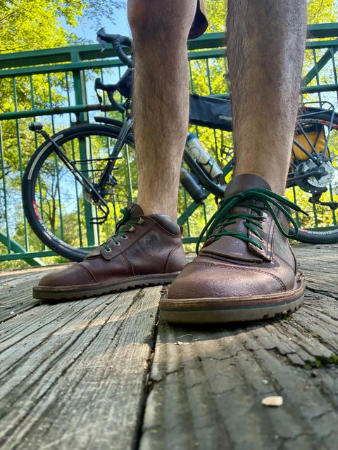 Photo by Vic on July 8, 2026 of the Jim Green African Ranger Barefoot Boot in African Buffalo Skin.