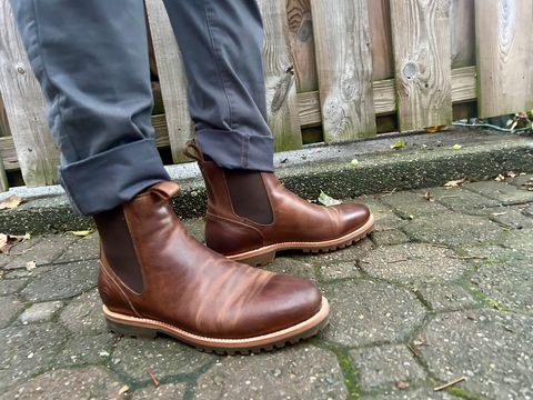 Photo by Vic on October 11, 2025 of the Carolina Gold Chelsea in Unknown Natural Veg Tan.