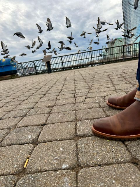 Photo by Vic on January 11, 2026 of the Carolina Gold Chelsea in Unknown Natural Veg Tan.