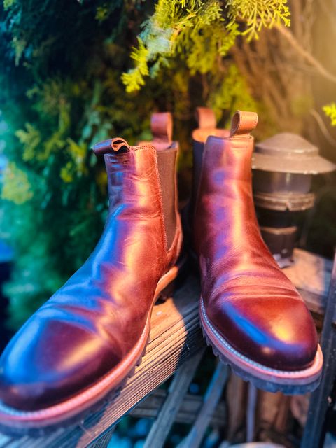 Photo by Vic on March 22, 2026 of the Carolina Gold Chelsea in Unknown Natural Veg Tan.