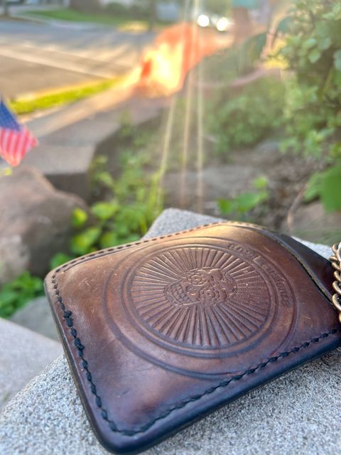 Photo by Vic on May 17, 2026 of the Anvil Wallet in Unknown Natural Veg Tan.