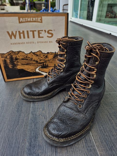 Photo by ice_rockster on April 26, 2026 of the White's Farmer/Rancher in Black Oil Bullhide.