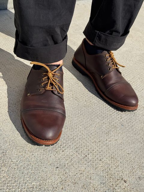 Photo by venturz on July 19, 2026 of the Craft & Glory Marshal Shoes in Full Grain Waxed Water Buffalo.
