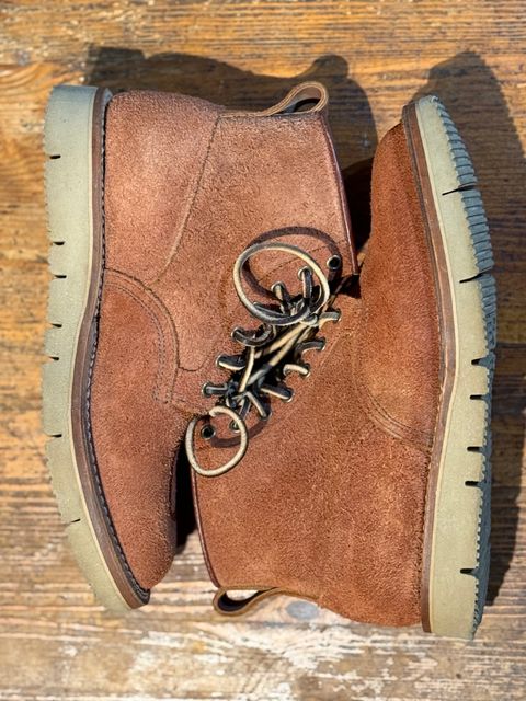 Photo by Denman_John on October 12, 2024 of the Viberg Scout Boot in Seidel Red Dog Oil Tan Roughout.