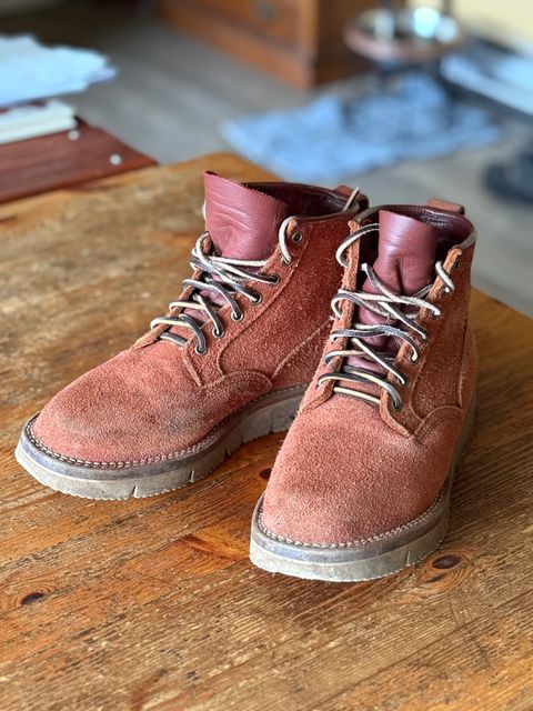 Photo by Denman_John on February 21, 2025 of the Viberg Scout Boot in Seidel Red Dog Oil Tan Roughout.