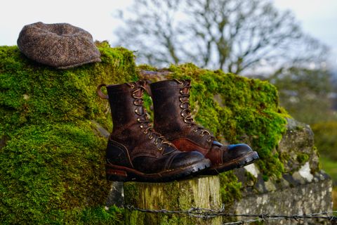Photo by Call on March 11, 2026 of the Nicks x Rose Anvil ND1 in Horween Brown Waxed Flesh & Seidel 1964 Brown.