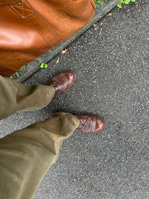 Photo by brunizam on July 24, 2025 of the Red Wing Iron Ranger in S.B. Foot Copper Rough and Tough.
