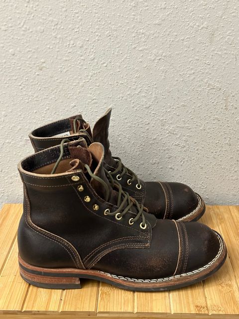 Photo by killbill03 on February 5, 2024 of the Nicks Americana in Horween Brown Waxed Flesh.