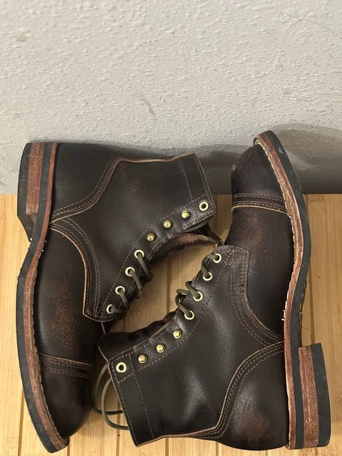 Photo by killbill03 on March 6, 2024 of the Nicks Americana in Horween Brown Waxed Flesh.